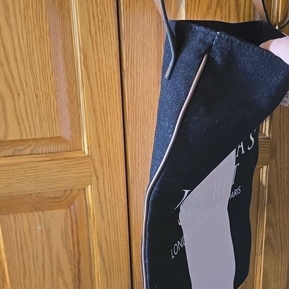 VICTORIAS SECRET Pink Black tan Shoulder Cross Strap Tote Bag NWT $78 Women New - Picture 11 of 16